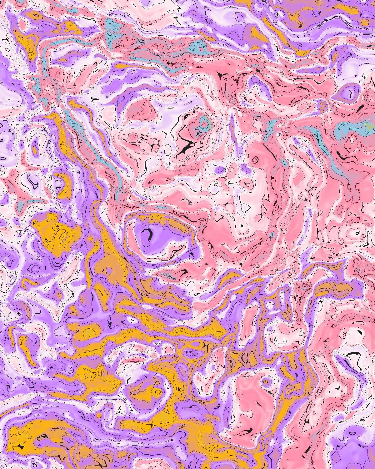 Coral Season, abstract painting by Chriselda Concesso